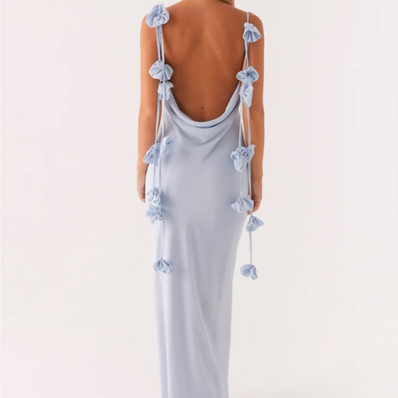 Peppermayo Simona Maxi Dress - Pastel Blue - Picture 3 of 6
